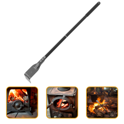 Charcoal Ash Tool Verlengde BBQ en Schraper Voor Oven Grill 2