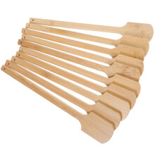 10 stuks bamboe handwaaier handvat, rond, voor schilderen en knutselen