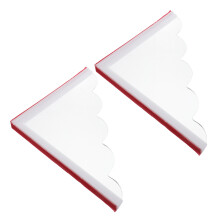 2 stuks Douche-spatwaterbescherming hoekdouchebad 8,84 x 7,66 inch
