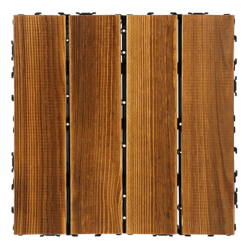Wood Deck Tile Interlocking Vloer Buiten Patio