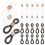 100 siliconen brilketting met antislip ring en verstelbare 7