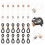 100 siliconen brilketting met antislip ring en verstelbare 5