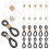 100 siliconen brilketting met antislip ring en verstelbare 9