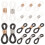 100 siliconen brilketting met antislip ring en verstelbare 4