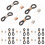 100 siliconen brilketting met antislip ring en verstelbare 10
