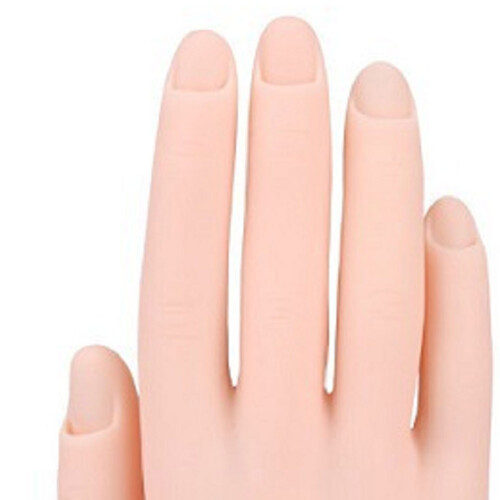 Levensechte buigbare oefenhand voor nagelkunst training 1