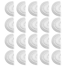 20 4 inch (10 cm) transparante plastic gradenboog 180 graden