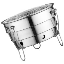 Grill Węglowy Przenośny Stali Nierdzewnej