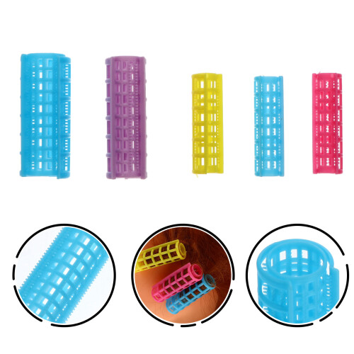 36Pcs Salon Hair Curlers Lightweight Durable Assorted Color Rollers 2