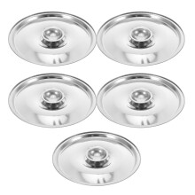 5 Pezzi Coperchio Acciaio 12 Cm per Barattoli Spezie Olio Grassi