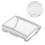 1Pc Silver Flexible Watch Protector Case Full Cover Scratch Resistant 8