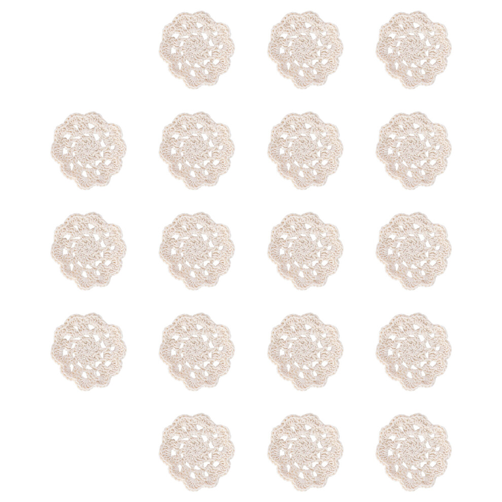 20 . RęCznie Robione SzydełKowe Aplikacje Z BawełNy, Kwiaty, Diy-image