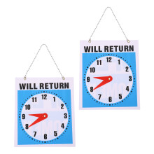 „Will Return” z zegarem, wisiorek, tablica ściana, ozdoba ścienna