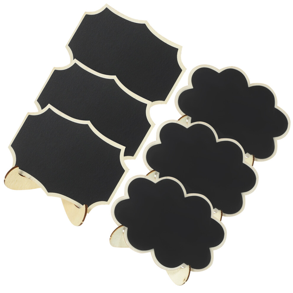 Tablice Z MałYmi Literami 6 Szt., Drewniane Na-image