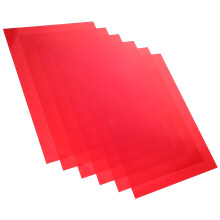 6 folhas difusoras de coloridas para filtros e experimentos