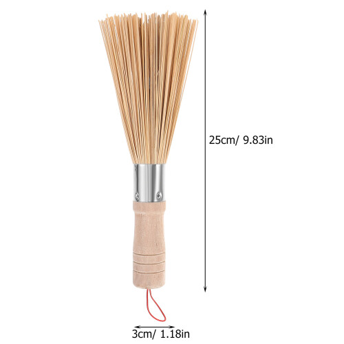 2Pcs Escova De Com Longo Para De Wok 1