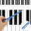 de silenciamento nylon para piano, afinação e 8