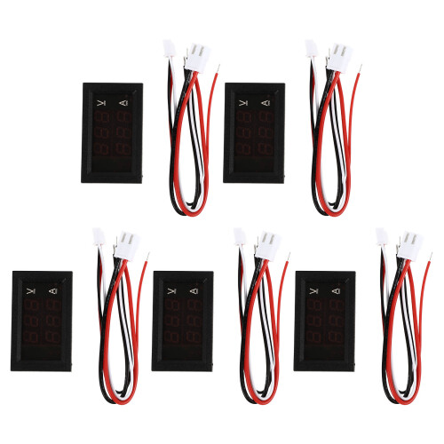 5 unid. painel voltímetro amperímetro 10a 2