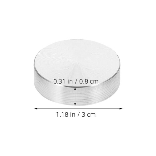 10 discos alumínio m6 30 mm para suporte tampo e móveis 1