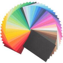 50 folhas de papéis decorativos para dobradura e artesanato infantil