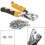 kit com 3 alicates para ilhós + 200 ilhós e ferramentas artesanato 4