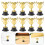 10 unidades de troféus plástico e pequenos 10
