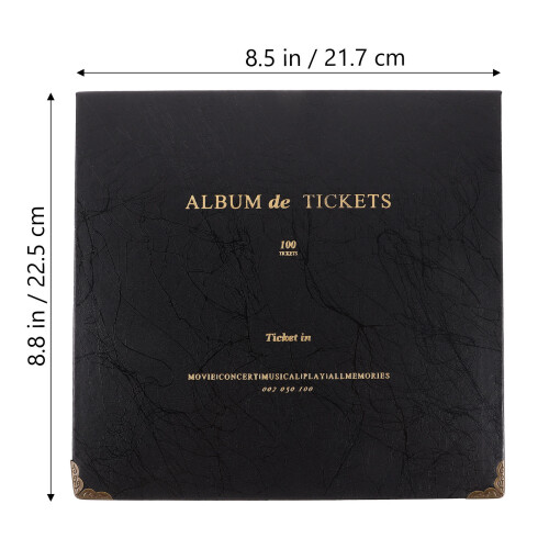caderno para ingressos e passagens com folhas 2