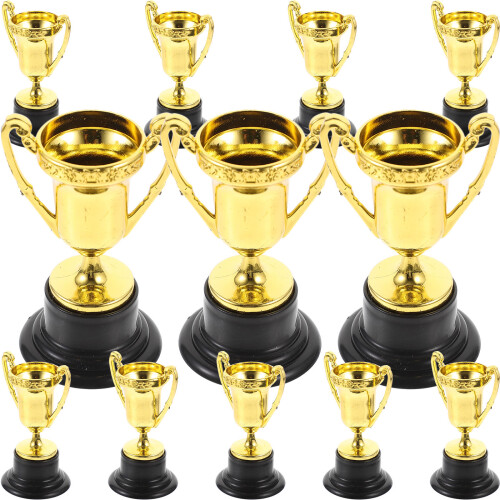 12 Unidades Troféus De Plástico Recompensa Para Crianças