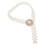 2Pièces Attaches Rideaux Élastiques Blancs Décor Perles Métal Élégant 1