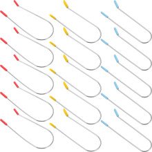 24 peças grampos para rolo quente, cachos, substituição em forma de u
