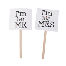 acessórios para de fotos mr and mrs