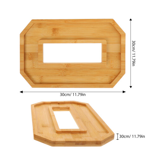 Conjunto De Tabuleiro De Madeira Número 60 Para Lanches 1