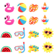 20 unid. anéis pvc com desenhos coloridos para