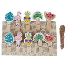 30 unid. de madeira com design , flamingo e
