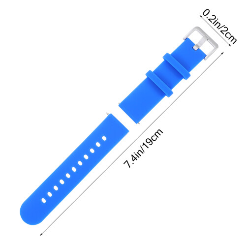 pulseira de relógio silicone ajustável e universal 1
