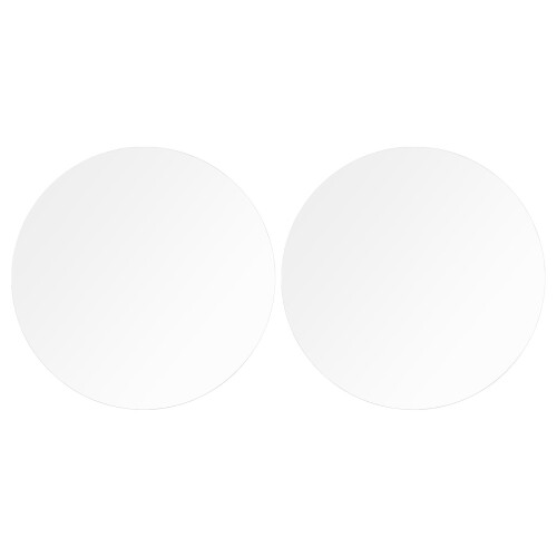 2 unidades de folhas acrílicas redondas transparentes