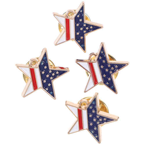 4 broches com americana e de cinco