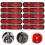 10 unidades refletor oval frontal com substituto para entrada 4