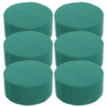 kit 6 peças arranjo flores redonda absorção verde