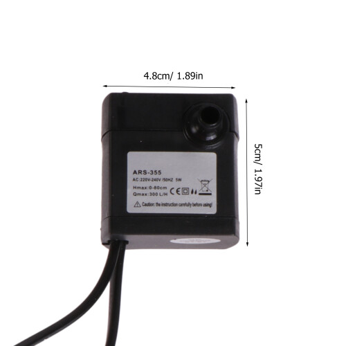 submersível 5w com led ajustável para fontes e aquários 1