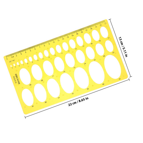 régua para rascunho, plásticos, geométrica, 1