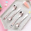 4 Colheres para Bebê Aço Inoxidável com de Desenho 4