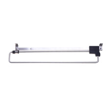 trilho retrátil para guarda-roupa em aço inoxidável, 250 mm, prata