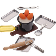 conjunto de utensílios de cozinha em miniatura para assar e decorar
