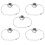 25 peças de para pulseira com cabochão e 8