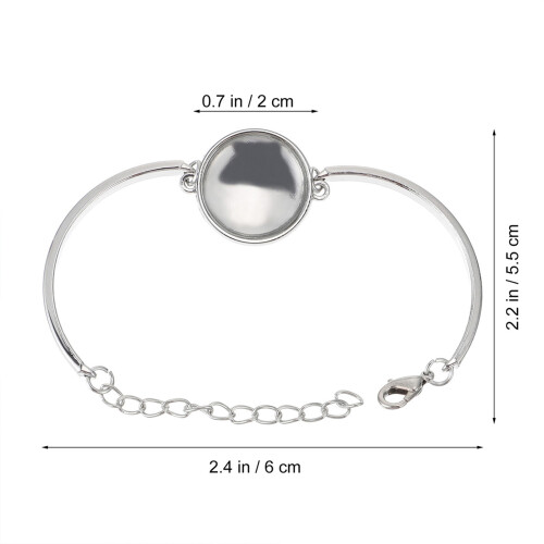 25 peças de para pulseira com cabochão e 1