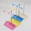 conjunto de suportes para linhas com -cones universais azul- 7