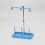 conjunto de suportes para linhas com -cones universais azul- 8