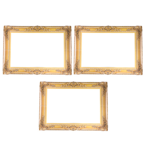 conjunto com 3 para fotos de douradas
