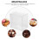 de Embalagem Plástica para Macarons, Sobremesas - 50 Unidades 8